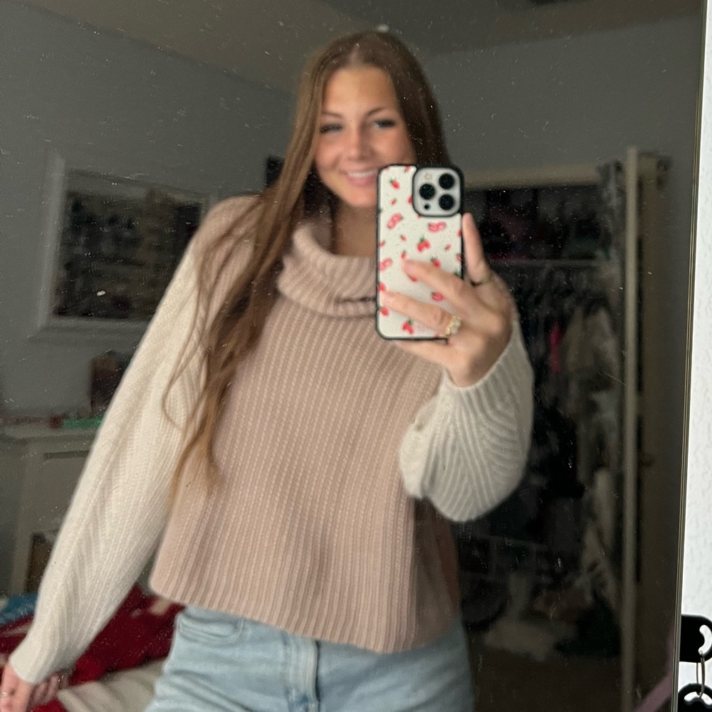 Multi color brown sweater